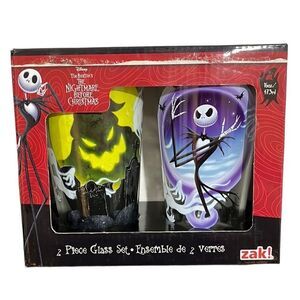 The Nightmare Before Christmas 2-Pc 16 oz Glassware Set